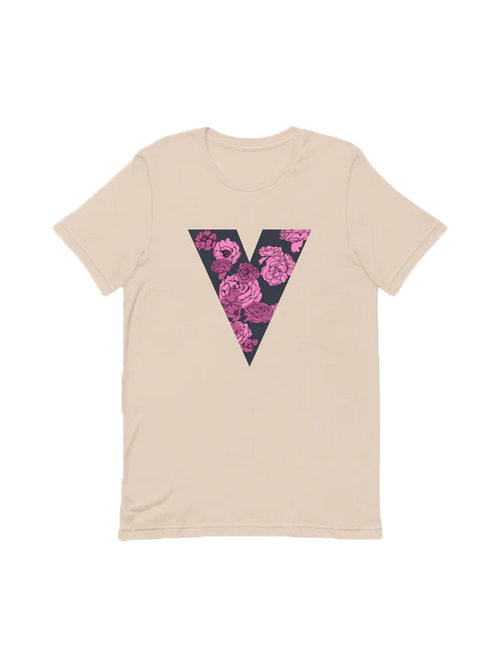 Vault Comics Floral Logo Tee